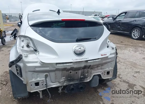 2013 Hyundai Veloster Turbo W/Blue from USA, damaged, VIN KMHTC6AE2DU122273